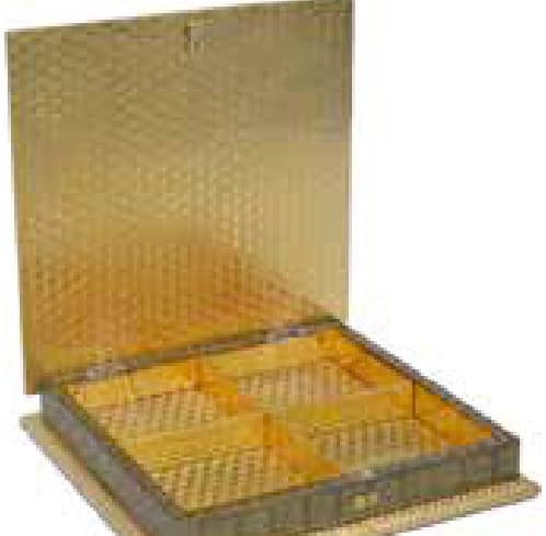 Peacock Brass Dry Fruit Box (12x12 in)